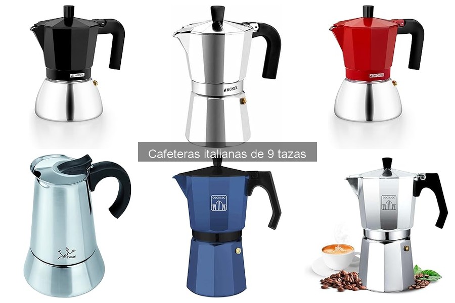 Dónde comprar cafeteras italianas de 9 tazas y precios