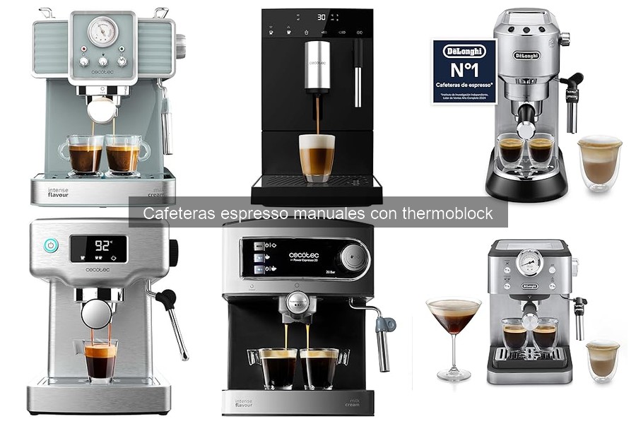 Elige la mejor cafetera espresso manual con thermoblock