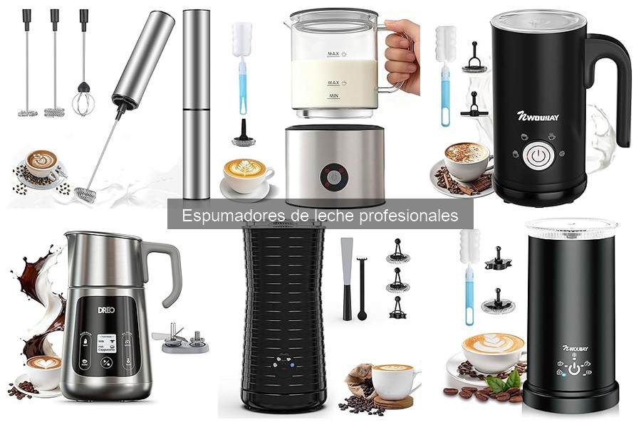 Espumadores de leche profesionales: características y funciones