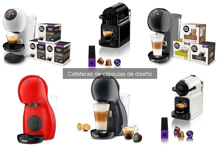 Estilos de cafeteras de cápsulas de diseño para cocinas modernas