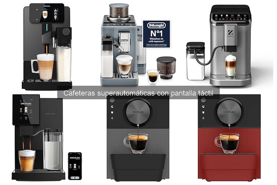 Fiabilidad de cafeteras superautomáticas con pantalla táctil