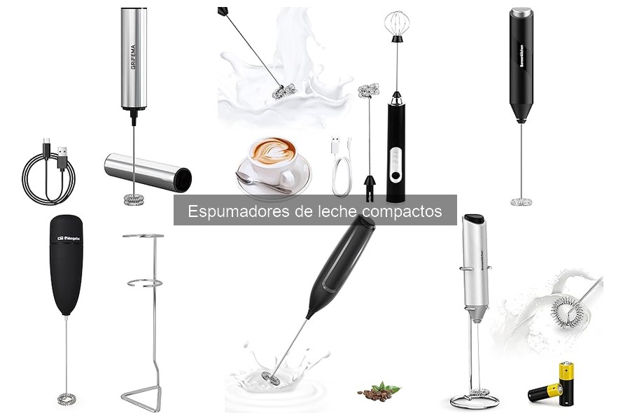 ** Funciones adicionales de espumadores de leche compactos