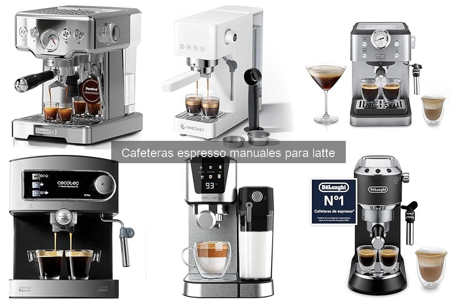 Guía de compra de cafeteras espresso manuales para latte