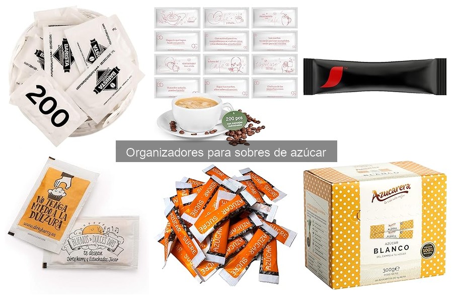 Guía de compra: organizadores para sobres de azúcar