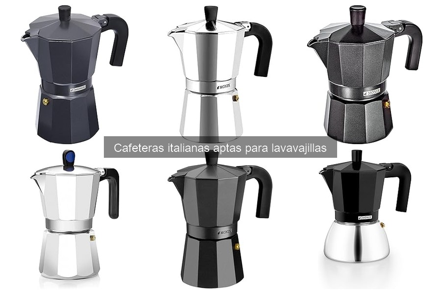 Guía para elegir cafeteras italianas aptas para lavavajillas