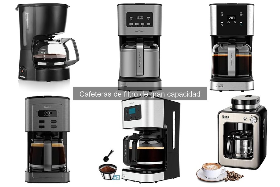 Guía para elegir la mejor cafetera de filtro de gran capacidad