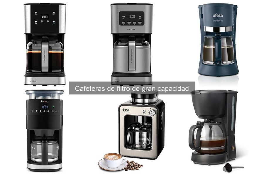 Las mejores cafeteras de filtro de gran capacidad para familias