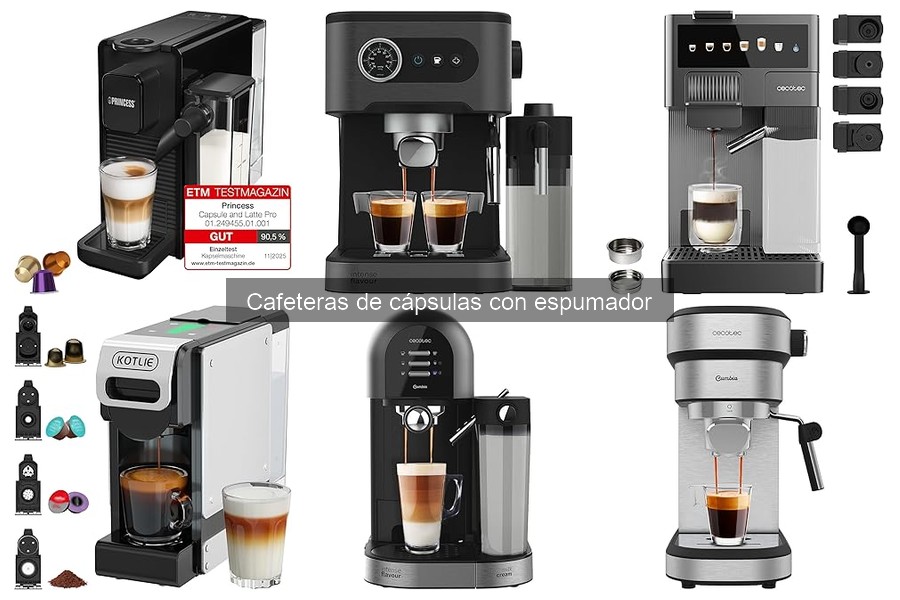 Mantenimiento y limpieza de cafeteras de cápsulas con espumador