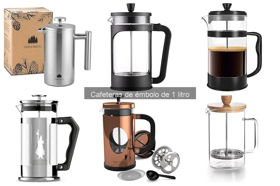 Mantenimiento y limpieza de cafeteras de émbolo de 1 litro