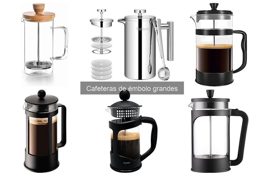 Mantenimiento y limpieza de cafeteras de émbolo grandes