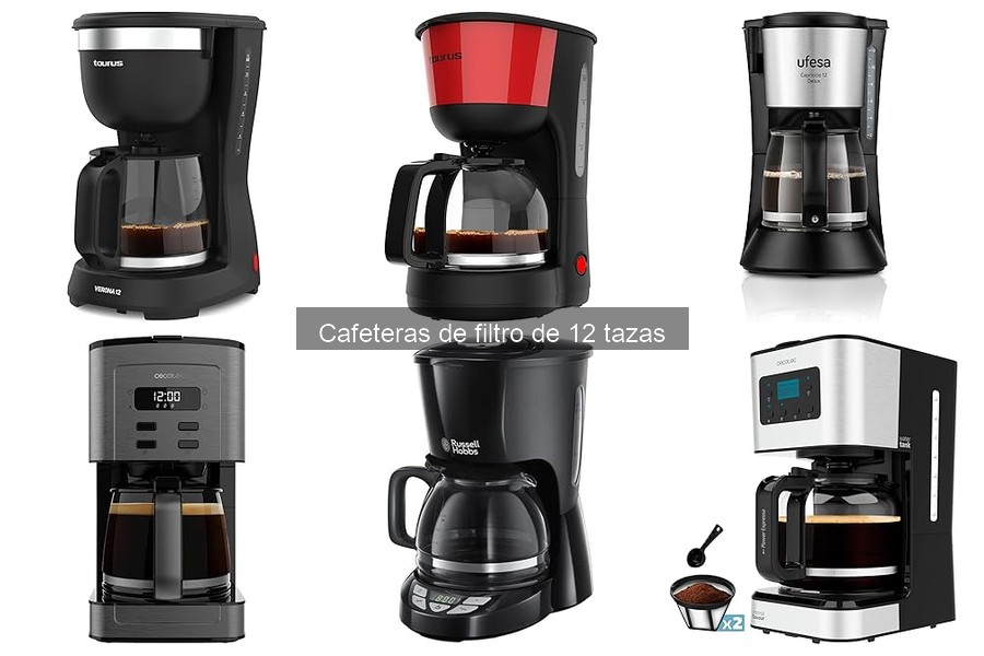 Mantenimiento y limpieza de cafeteras de filtro de 12 tazas
