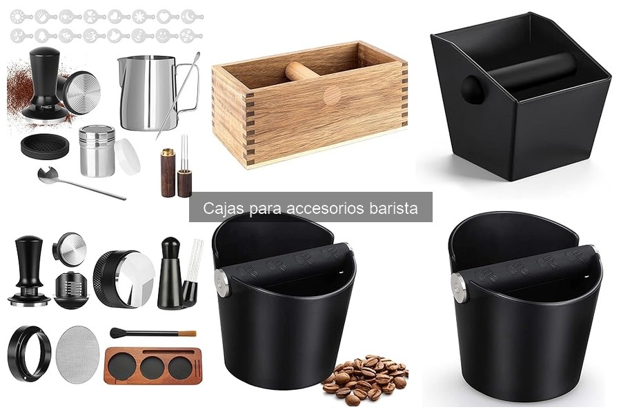 Mantenimiento y limpieza de cajas para accesorios barista