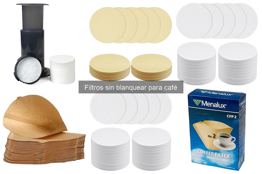 Mantenimiento y limpieza de filtros sin blanquear para café