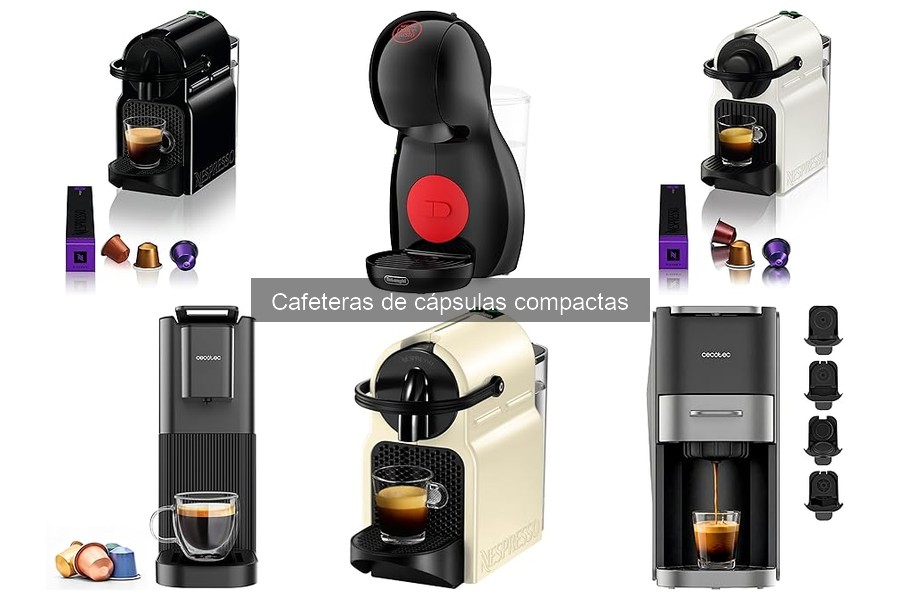 Mejores cafeteras de cápsulas compactas para espacios pequeños