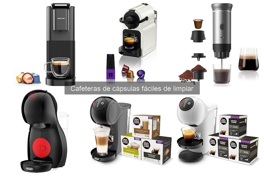 Mejores cafeteras de cápsulas fáciles de limpiar para uso diario