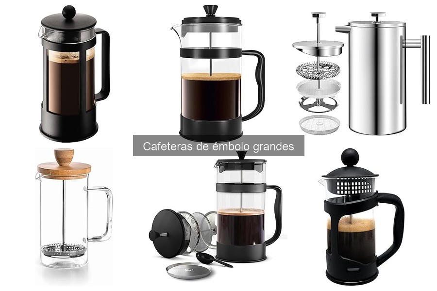 Mejores cafeteras de émbolo grandes para tu hogar