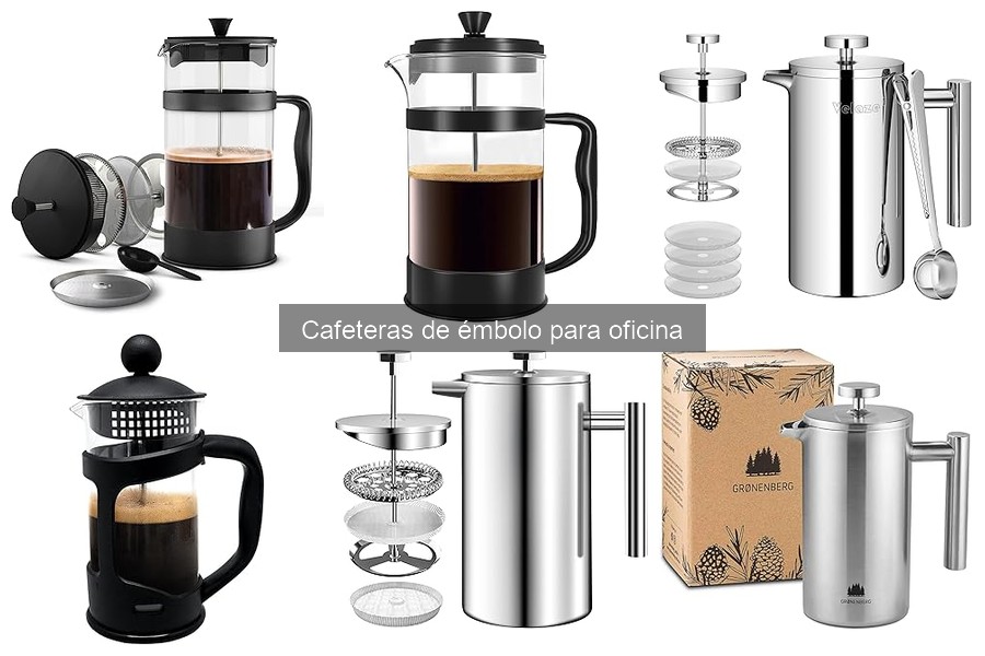Mejores cafeteras de émbolo para oficinas pequeñas
