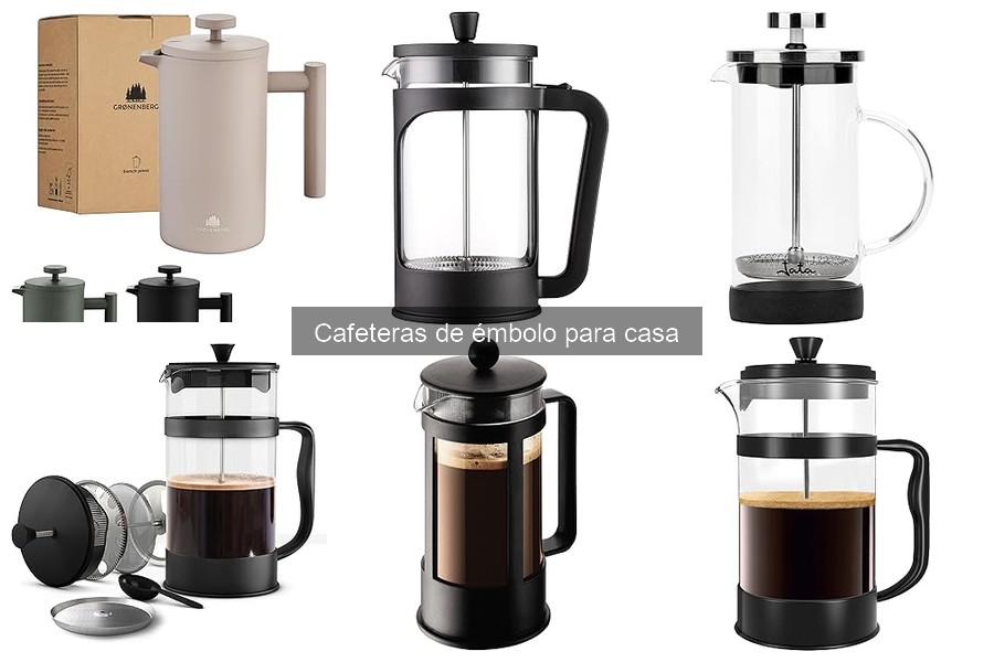 Mejores cafeteras de émbolo para preparar café en casa