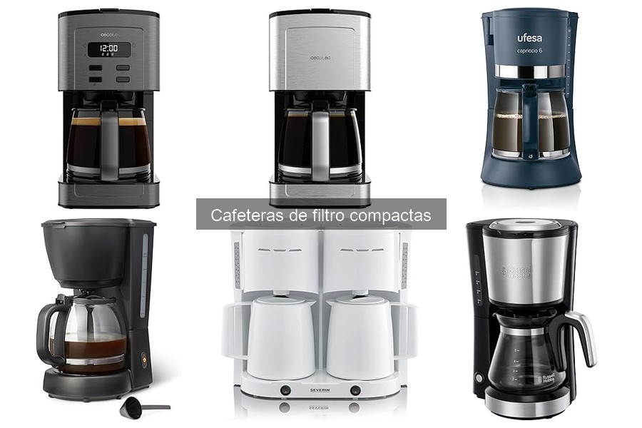 Mejores cafeteras de filtro compactas para espacios reducidos