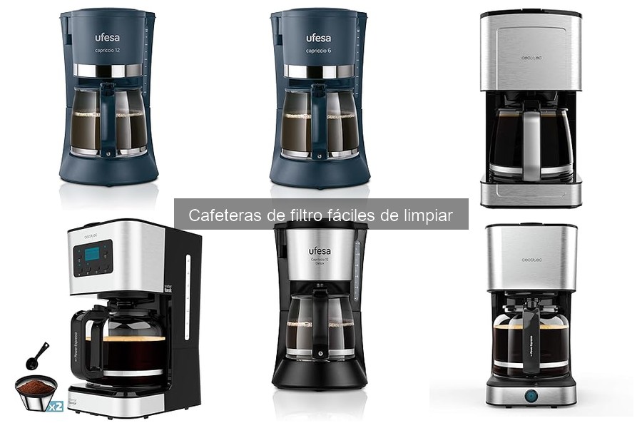 Mejores cafeteras de filtro fáciles de limpiar para tu hogar