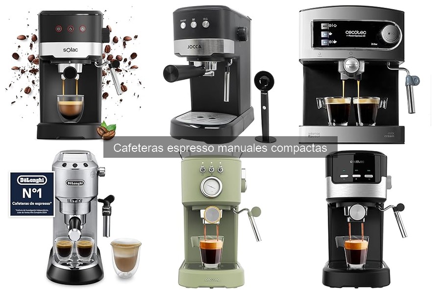 Mejores cafeteras espresso manuales compactas en 2023