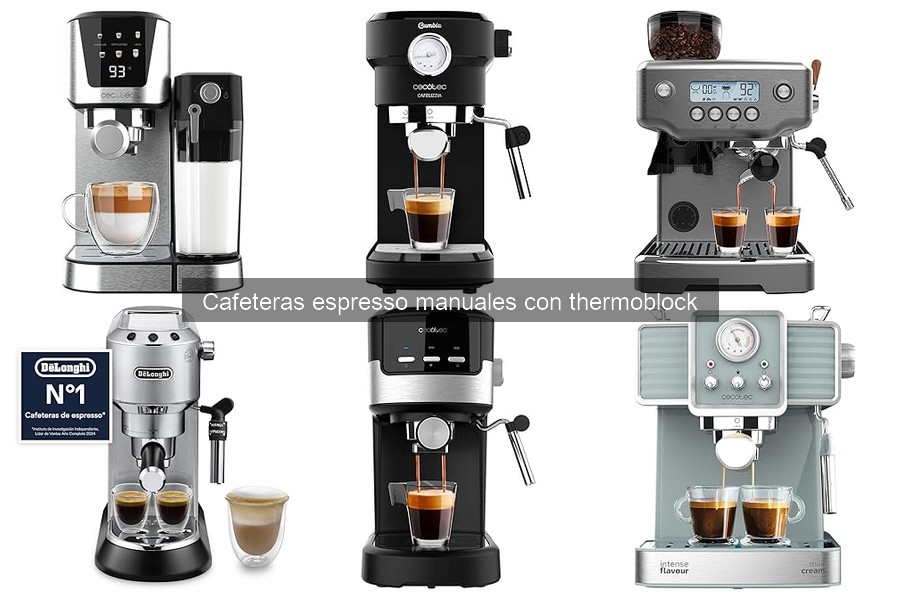 Mejores cafeteras espresso manuales con thermoblock para principiantes