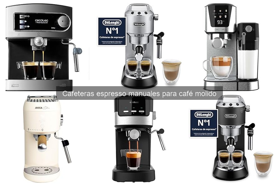 Mejores cafeteras espresso manuales para café molido en 2023