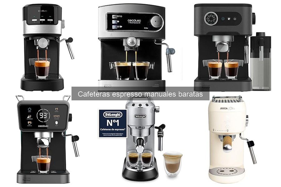 Mejores cafeteras espresso manuales por menos de 100 euros