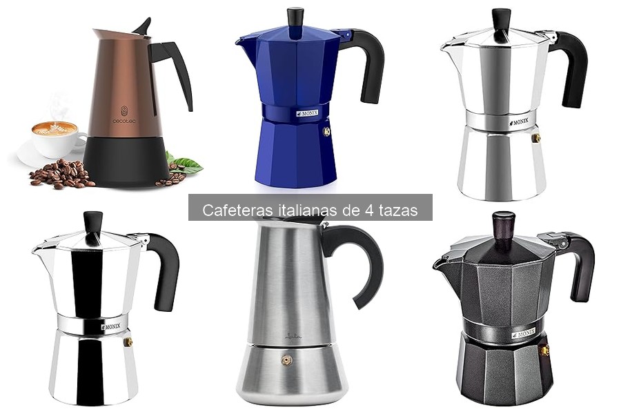 Mejores cafeteras italianas de 4 tazas del 2023: Comparativa