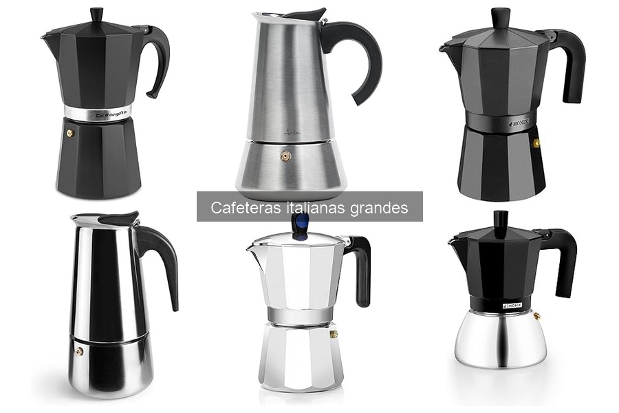 Mejores cafeteras italianas grandes para un café diario delicioso