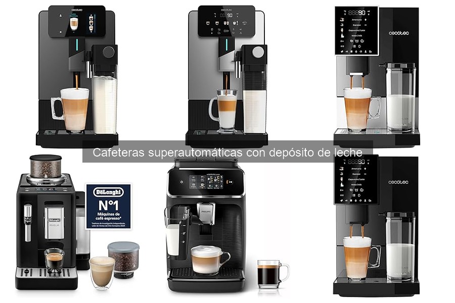 Mejores cafeteras superautomáticas con depósito de leche para familias