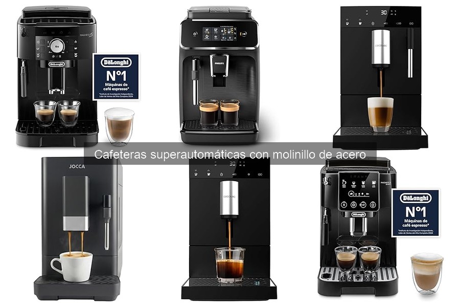 Mejores cafeteras superautomáticas con molinillo de acero