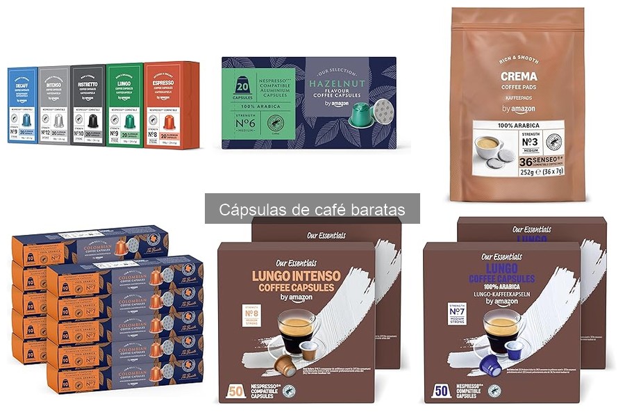 Mejores cápsulas de café baratas para máquinas específicas