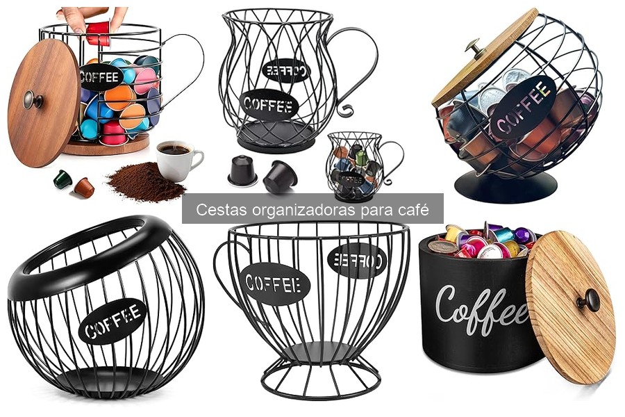 Mejores cestas organizadoras para café en espacios reducidos