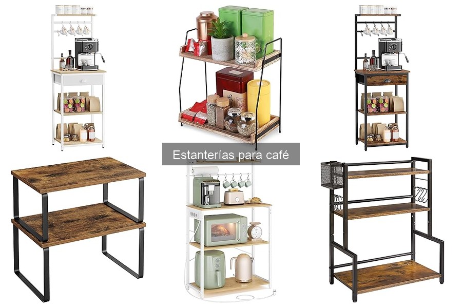 Mejores estanterías para café según el espacio en casa