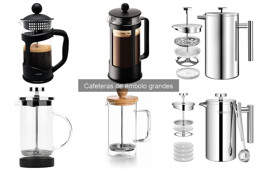 Mejores marcas de cafeteras de émbolo grandes en 2023