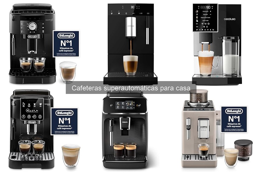 Mejores marcas de cafeteras superautomáticas para casa