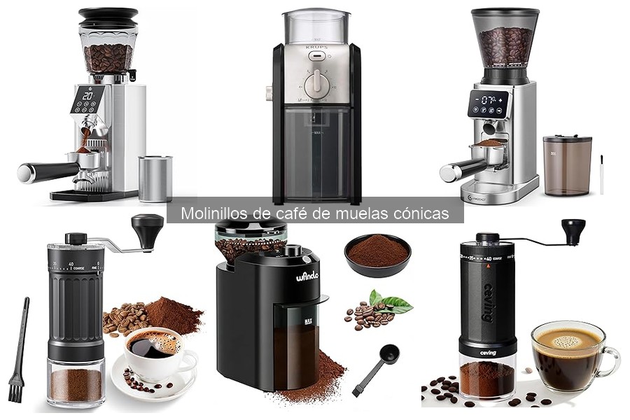 Mejores molinillos de café de muelas cónicas para el hogar