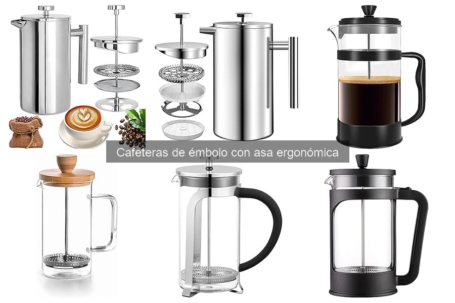 Mejores ofertas de cafeteras de émbolo con asa ergonómica