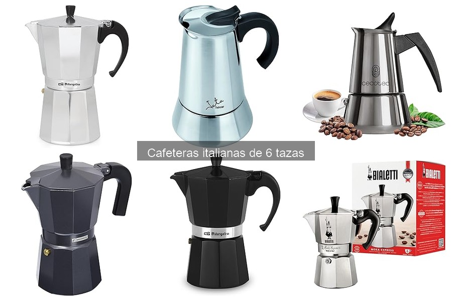 Mejores ofertas en cafeteras italianas de 6 tazas 2023