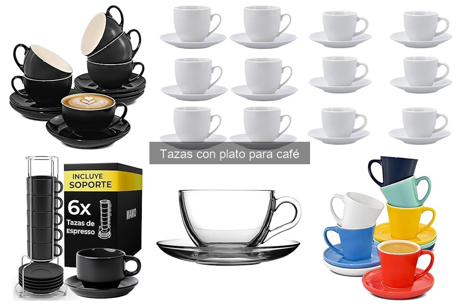 Mejores tiendas para comprar tazas con plato para café online