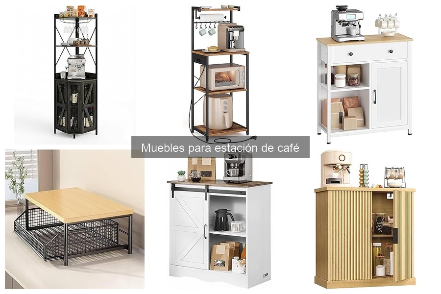 Muebles esenciales para tu estación de café en casa