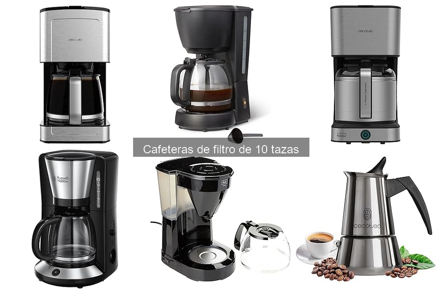Ofertas y precios de cafeteras de filtro de 10 tazas