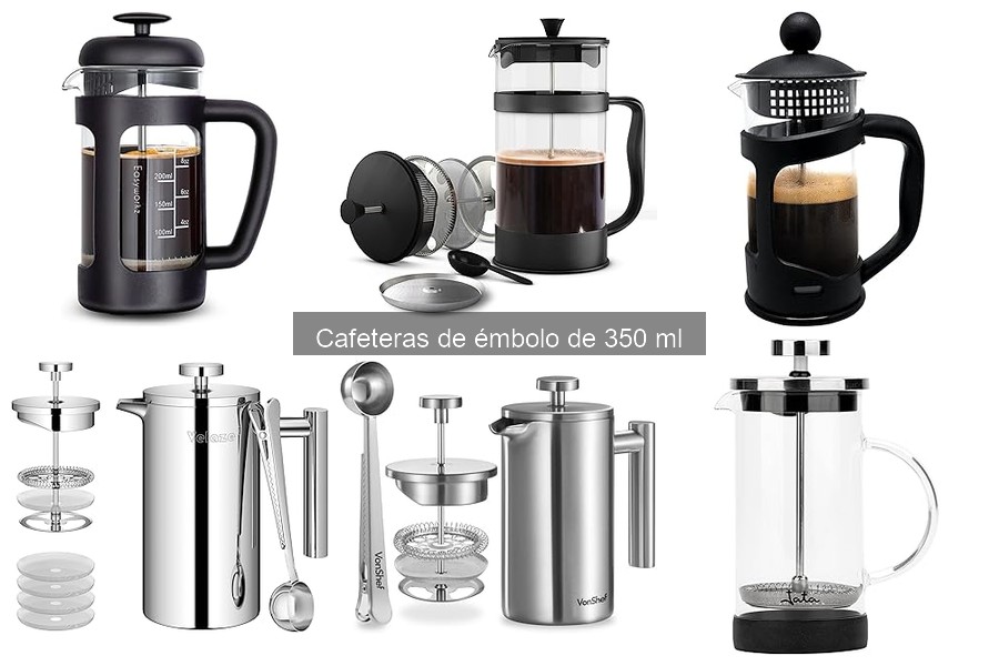 Opiniones sobre Cafeteras de Émbolo de 350 ml: Comparativa