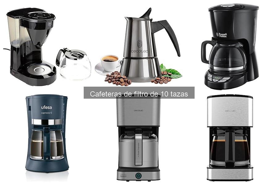 Opiniones sobre cafeteras de filtro de 10 tazas: ¡Las mejores!