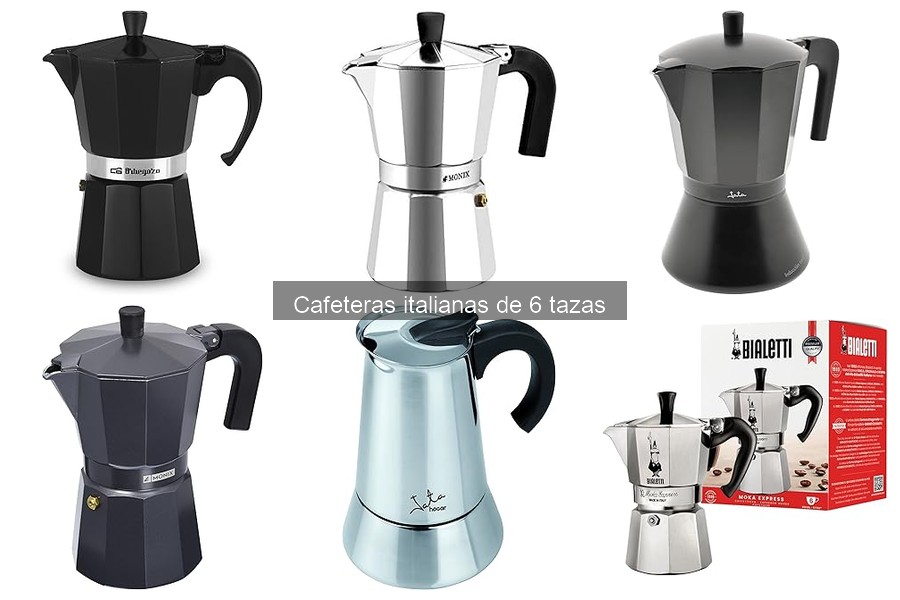 Opiniones sobre cafeteras italianas de 6 tazas: reseñas reales