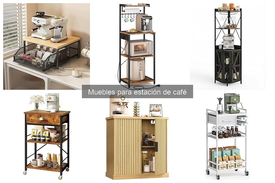 Personaliza tus muebles de estación de café con estilo
