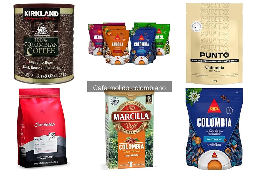 Precio promedio del café molido colombiano en el mercado