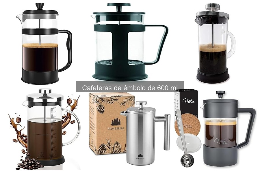Precios promedio cafeteras de émbolo 600 ml: ¿cuánto invertir?