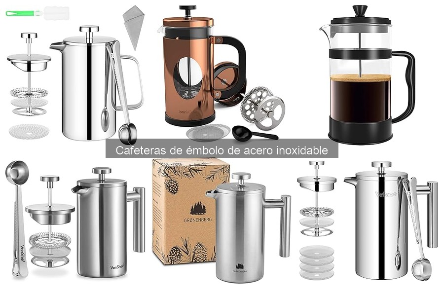 Problemas comunes en cafeteras de émbolo de acero inoxidable